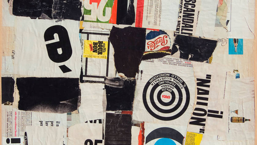 Remo Gordigiani, Collage n.1, È meglio, 1964-1967. Collezione Fondazione Caript